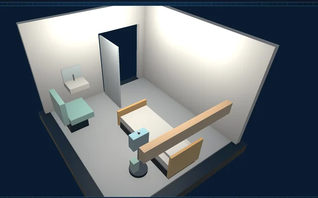 Room Builder, a screen from the Medical City simulation
